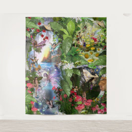 Waldträume aus dem Feenwesen des Königreichs Wandteppich