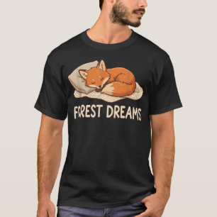 Waldträume Süße Schlafende Rote T-Shirt