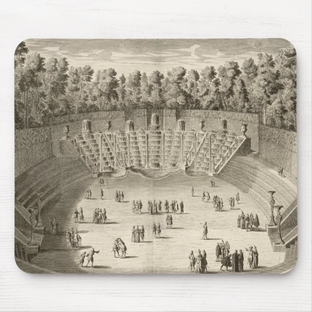 Waldung Salle du Bal, Versailles, von 'Les P Mousepad (Vorne)