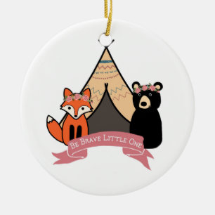 Waldverzierung für Baby Keramikornament