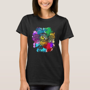 Waldvögel - farbiges Schaf 2 T-Shirt
