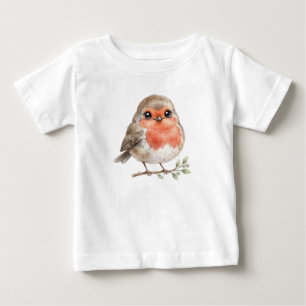 Waldvogel-Hübsches Rotkehlchen Baby T-shirt