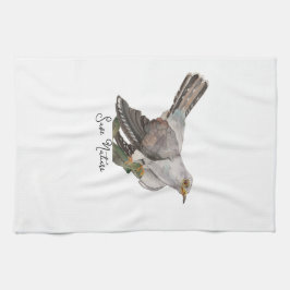 Waldvögel in Aquarellen Geschirrtuch