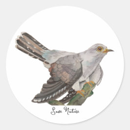 Waldvögel in Aquarellen Runder Aufkleber