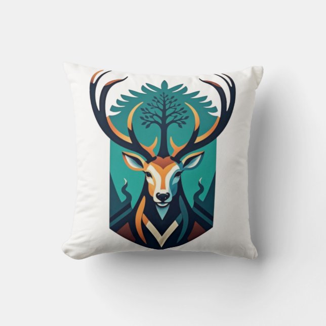 Waldwächter - Der Geist des Stags Kissen (Vorderseite)