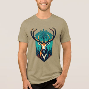 Waldwächter - Der Geist des Stags Tri-Blend Shirt