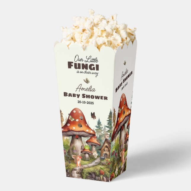 Waldwald mit Whimsikel Pilzdusche Geschenkschachtel (Geplatzt)