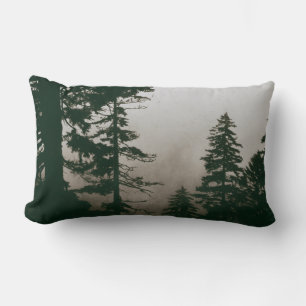 Waldwald Pine Tree Landschaft Szene Lendenkissen