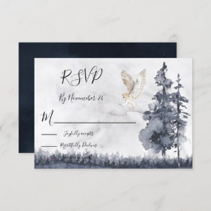 Waldwald von Barn Owl Hochzeitkarten RSVP Karte
