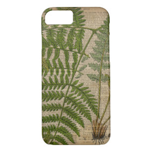 Waldwaldblätter, französischer botanischer Printfa Case-Mate iPhone Hülle