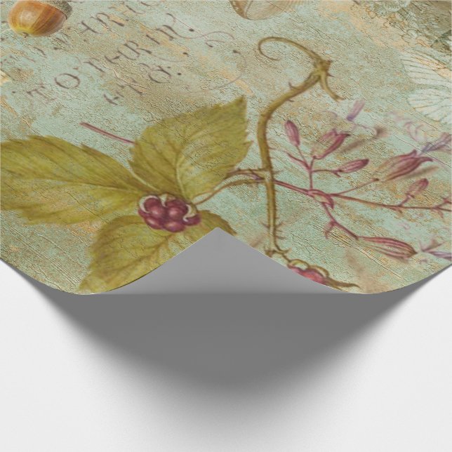 Waldwälder Wildtierquichhörnchen, Owl, Decoupage  Geschenkpapier (Ecke)