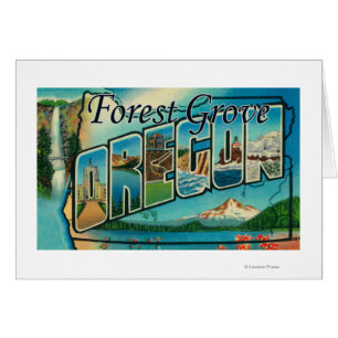 Waldwaldung, Oregon - große Buchstabe-Szenen