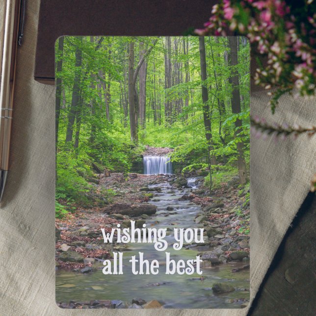 Waldwasserfall Feiertagskarte (Von Creator hochgeladen)