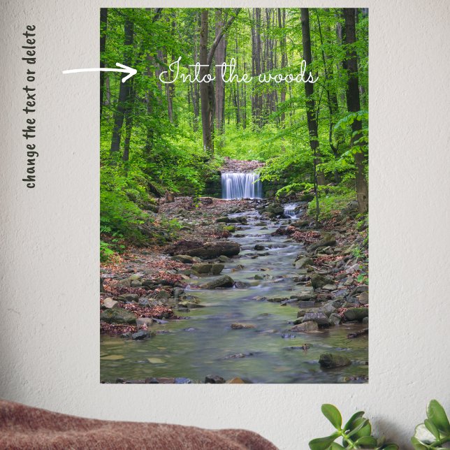 Waldwasserfall Poster (Von Creator hochgeladen)