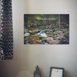 Waldwasserfall Poster