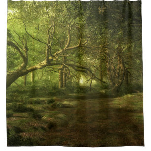Waldweg Duschvorhang