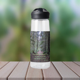 Waldweg John Muir Quote Trinkflasche