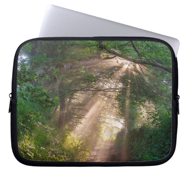 Waldweg Laptopschutzhülle (Vorderseite)