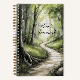 "Waldweg" - Poet's Journal Notizbuch