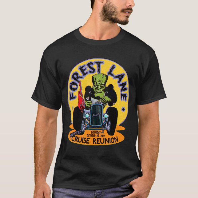 Waldweg-Spuk Kreuzfahrt-Wiedersehen T-Shirt (Vorderseite)
