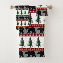 Waldwege Bären- und Kiefernbäume - Hütte Leben