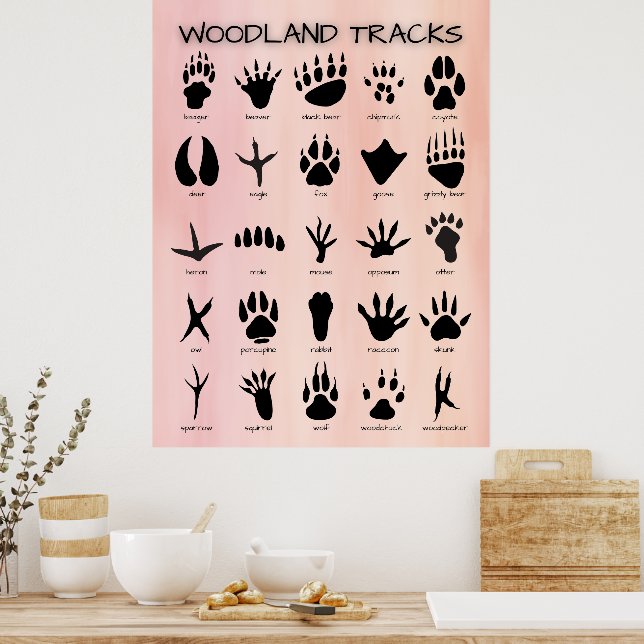 Waldwege Poster (Küche)