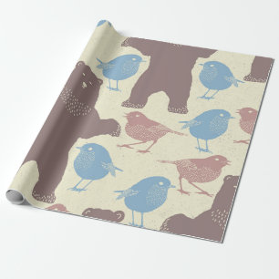 Waldweich-Frühlingspapier Geschenkpapier