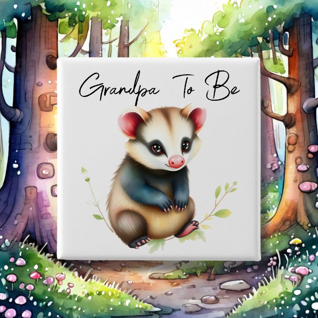 Waldweide Possum Grandpa als Kinderdusche Button (Von Creator hochgeladen)