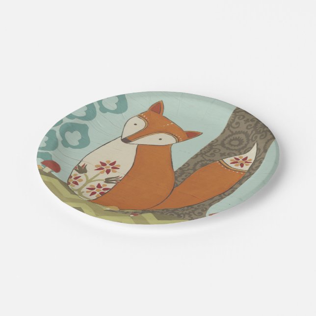 Waldweiden IV Pappteller (Schrägansicht)