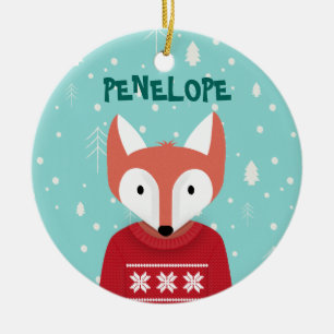 Waldweihnachten Keramik Ornament