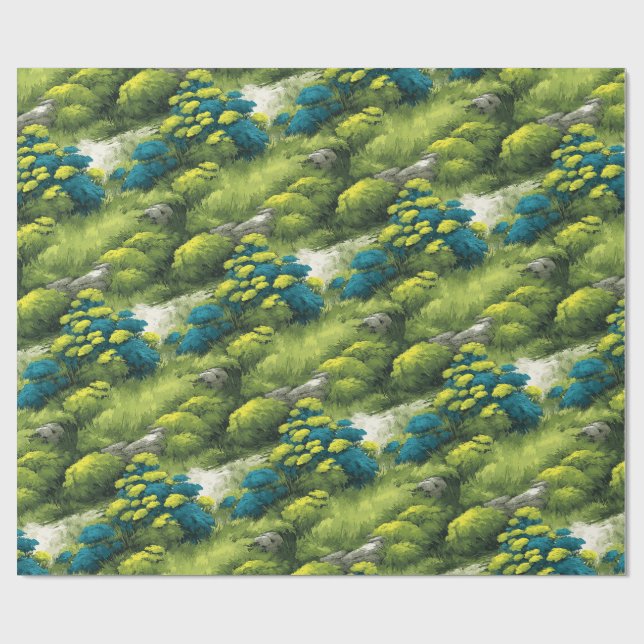 Waldwiese Geschenkpapier (Flach)