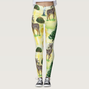 Waldwild Wasserfarbe Leggings