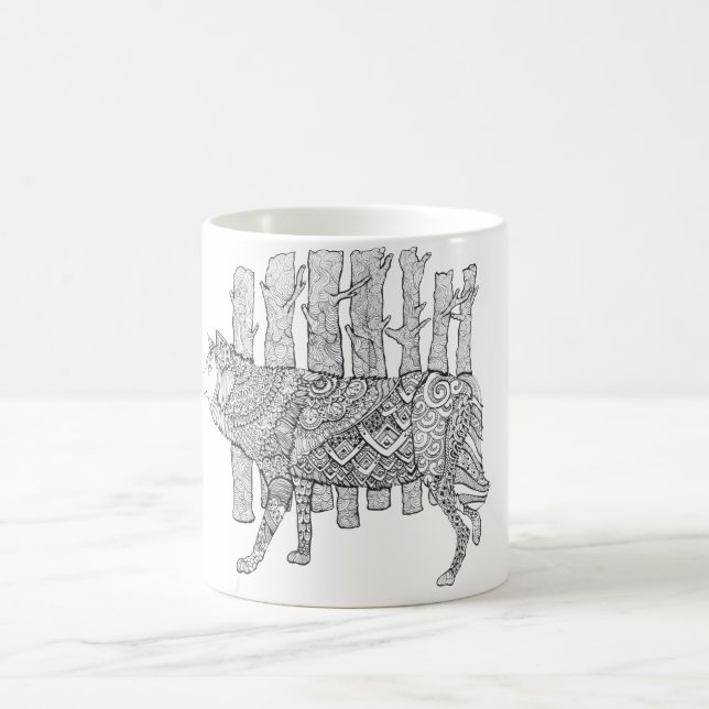 Waldwolf Kaffeetasse (Mittel)