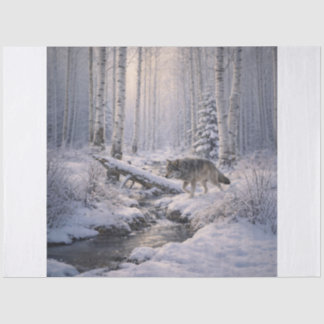 Waldwolf Seidenpapier
