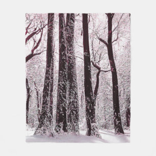WALDWOODS SNOWWY WINTER SCENERY FLEECEDECKE