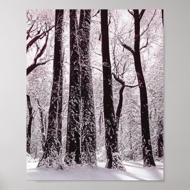 WALDWOODS SNOWWY WINTER SCENERY POSTER (Vorne)