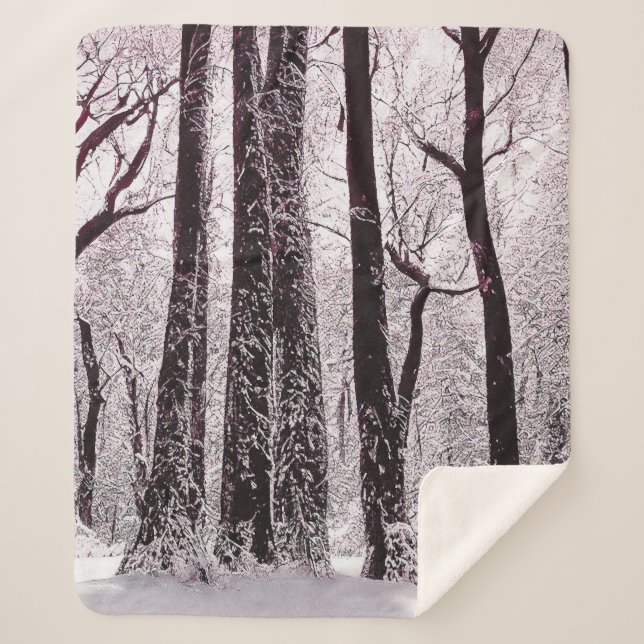 WALDWOODS SNOWWY WINTER SCENERY SHERPADECKE (Vorderseite)