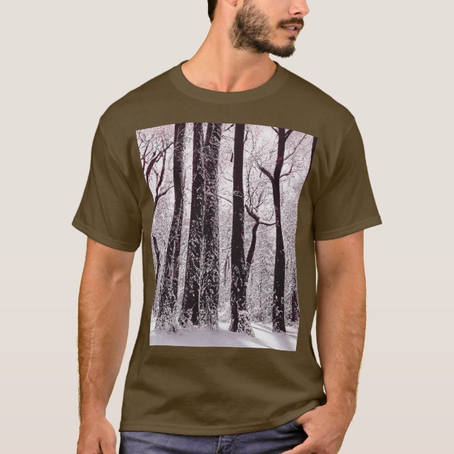 WALDWOODS SNOWWY WINTER SCENERY T-Shirt (Vorderseite)
