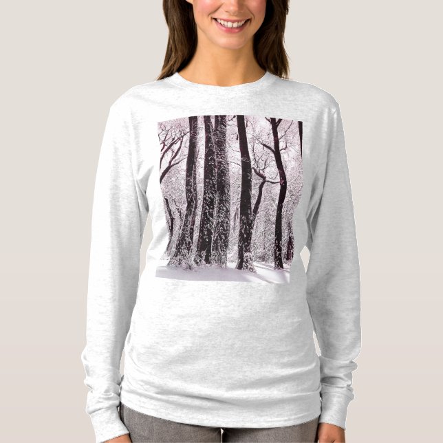 WALDWOODS SNOWWY WINTER SCENERY T-Shirt (Vorderseite)