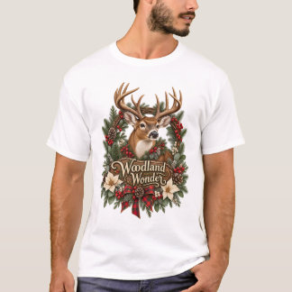 Waldwunder-Weihnachtshirsch-T-Shirt T-Shirt