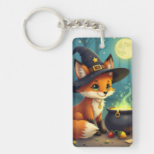 Waldzauber-Fuchs-Acryl-Schlüsselanhänger Schlüsselanhänger