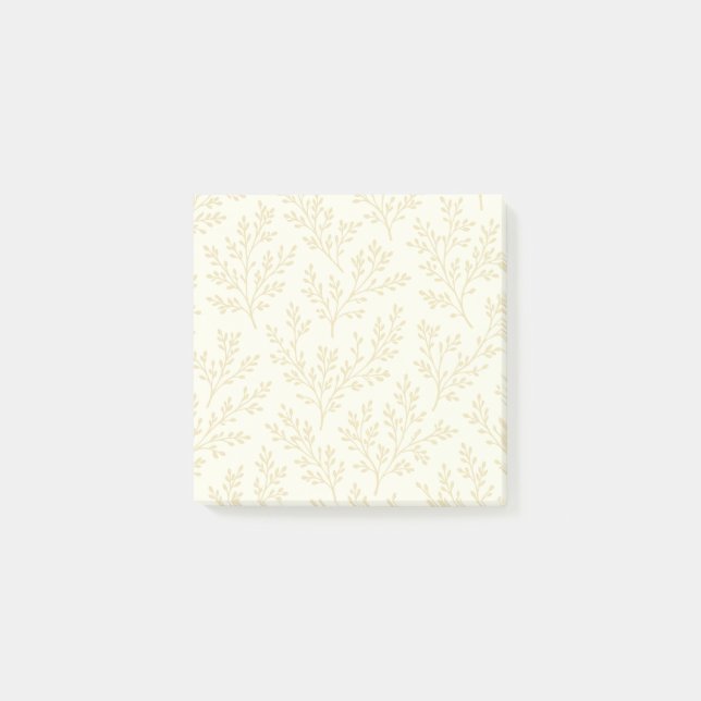 Waldzweige Goldenes Weizen - Neutral Post-it Klebezettel (Vorderseite)