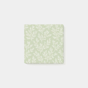 Waldzweige Neutral - Sanftes Oliv Post-it Klebezettel