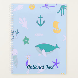 Wale, Anker, Korallen und Seetang Planer