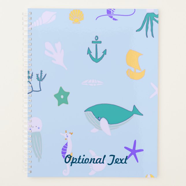 Wale, Anker, Korallen und Seetang Planer (Vorderseite)