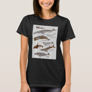 Wale Art Whale Sea Säugetiere Meeressäugetiere T-Shirt