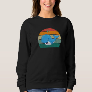 Wale Flosse Blauwal Schwertwal Weißwal Grauwal Sweatshirt