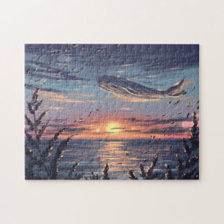 Wale in Wolken Puzzle