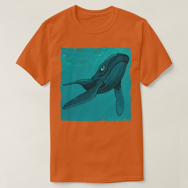 Wale Niedliche Meeressäuger Whale Lover Ocean Crea T-Shirt (Design vorne)