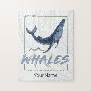 Wale schützen Wale und Meereswasser Puzzle
